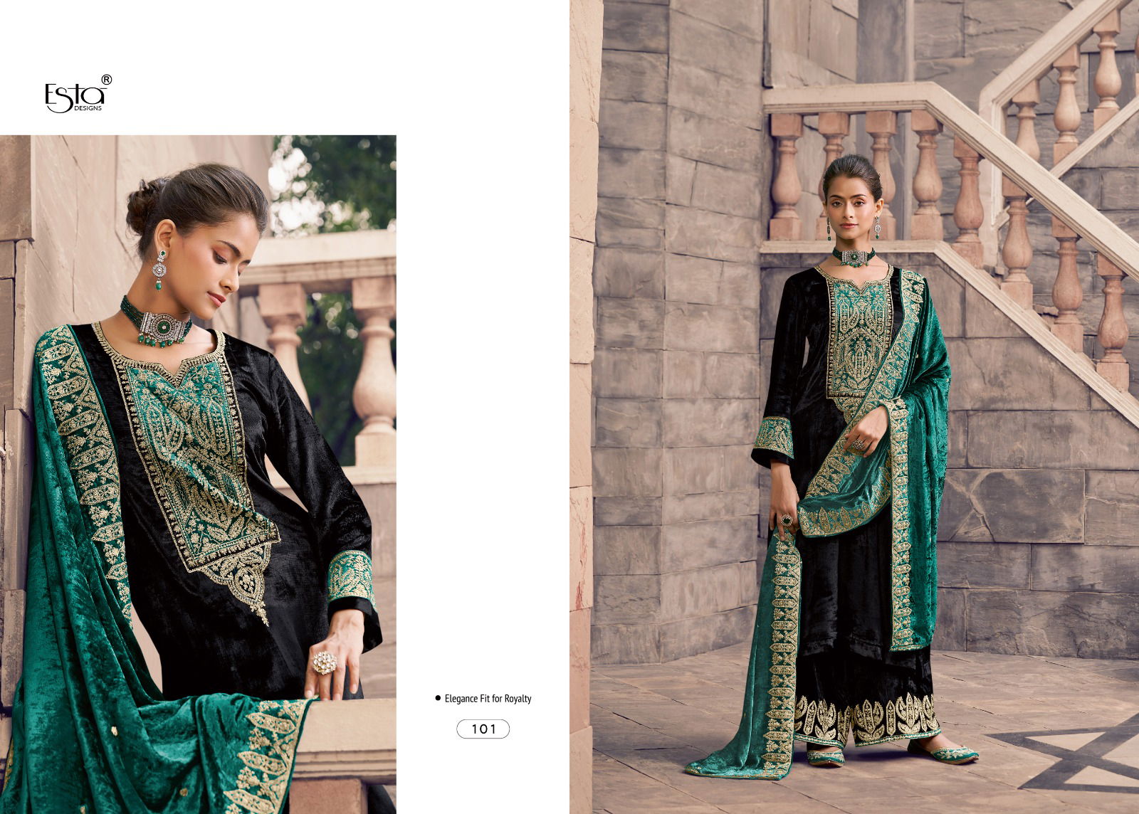 Ora By Esta Silk Velvet Designer Printed Salwar Suits Wholesale Price In Surat